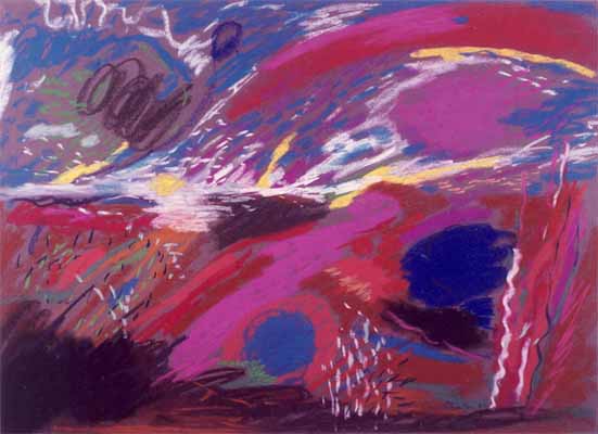 Kevin ATKINSON "Heat Wave", 1982 - Pastel - 53x73 cm (PELMAMA)
