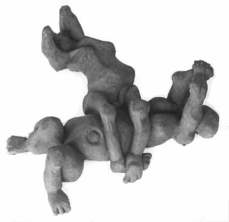 DUMILE Sculpture "The World", 1966 - clay