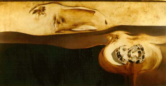 Judith MASON "Movement of a Lion", 1968 - oil/board, mixed media - 90x183 cm (PELMAMA)