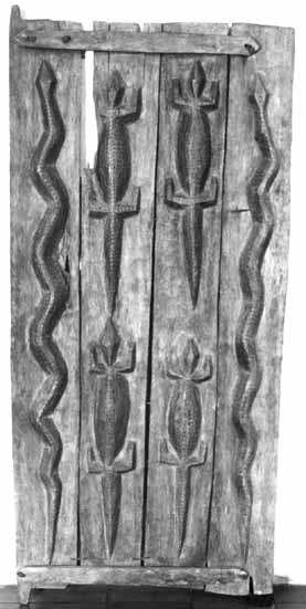 "Bambara Door" (Mali) - wood - 165x 77 cm (PELMAMA)