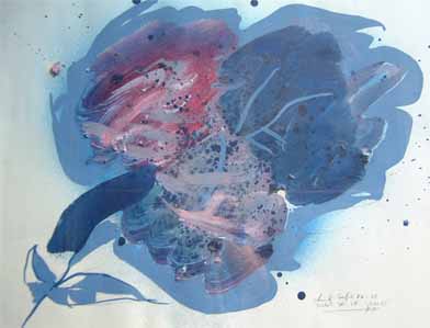 Christo COETZEE "Rose I. - Grapes", 1982 - mixed media on paper - 51x64 cm (PELMAMA)