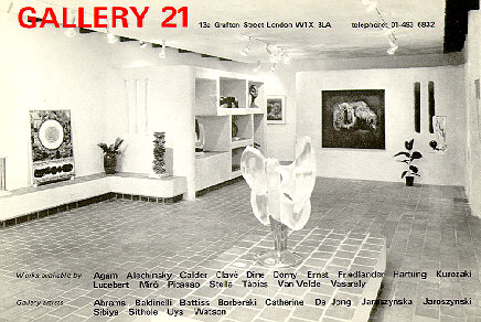 Gallery 21 London - artists in stock 1975