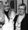 Gia Lindstam and Mme Haenggi at NICRO Art Dealers Fair in Johannesburg August 1973