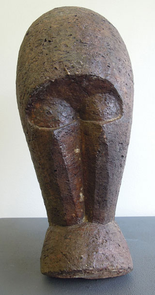 Ezrom LEGAE terracotta of "Head of a wise man" (img. Strauss &Co., Johannesburg 2015)