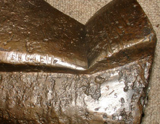 Ezrom LEGAE signature and cast number of bronze 3/5 at OAM