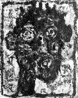 Walter MEYER "Head", 1988 - oil/canvas - 50x40 cm - WMEY8801 (PELMAMA)